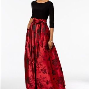 NWT Jessica Howard Floral Print Ball Gown